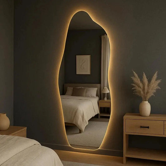 Organic LED Wall Mirror - Modern Luxury Decorative Accent, 160 x 60 cm Spiegel Weltt