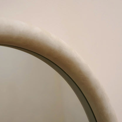 Arched Full-Length Standing Mirror with Concrete Finish Frame (172 x 60 cm) Spiegel Weltt