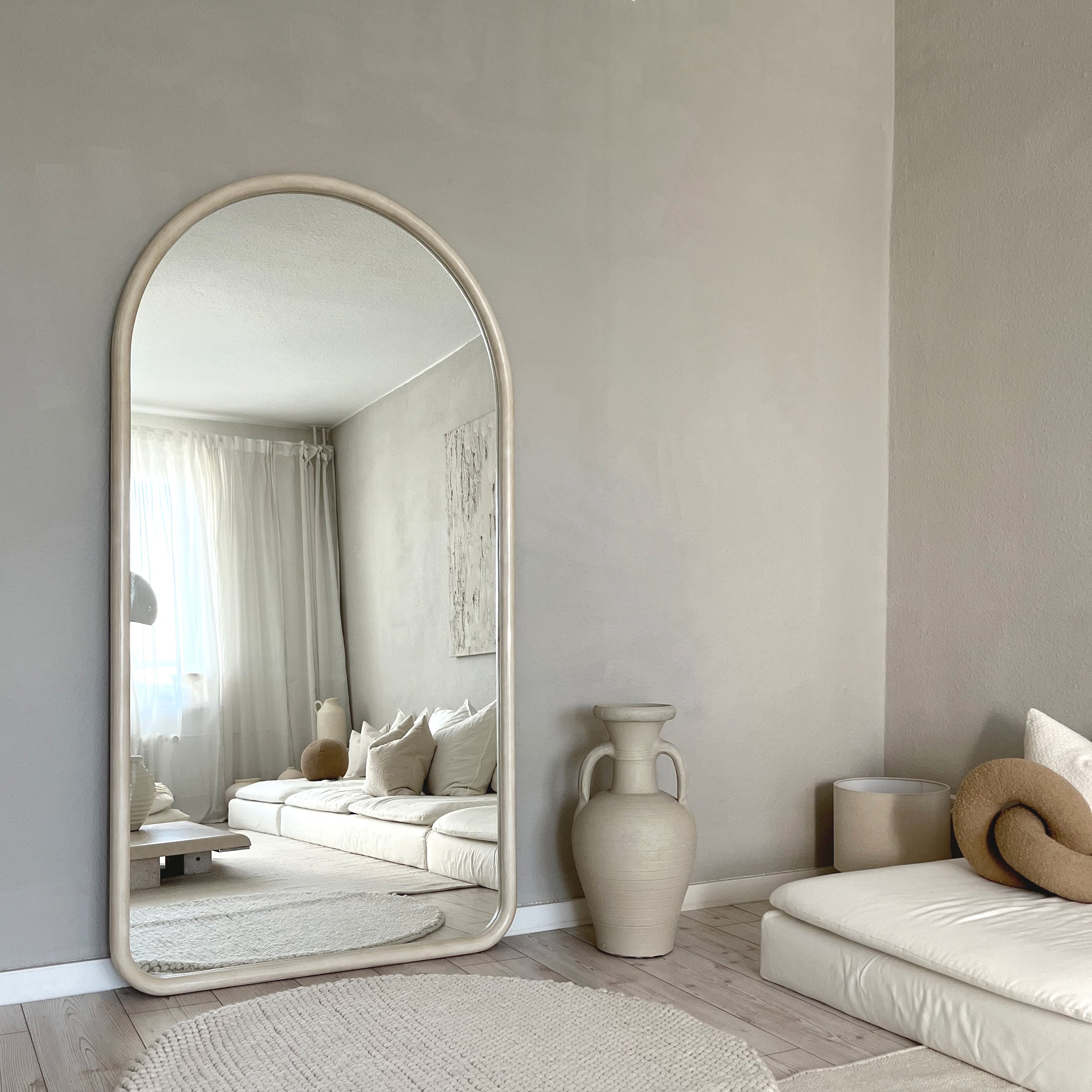 Elis Arched Concrete Wall Mirror – Full Length Luxury Design (190 cm x 100 cm)