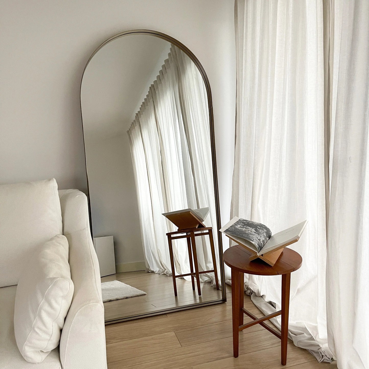 Arcus Large Arched Full-Length Mirror - Premium Gold Metal Frame - 170 x 80 cm Spiegel Weltt