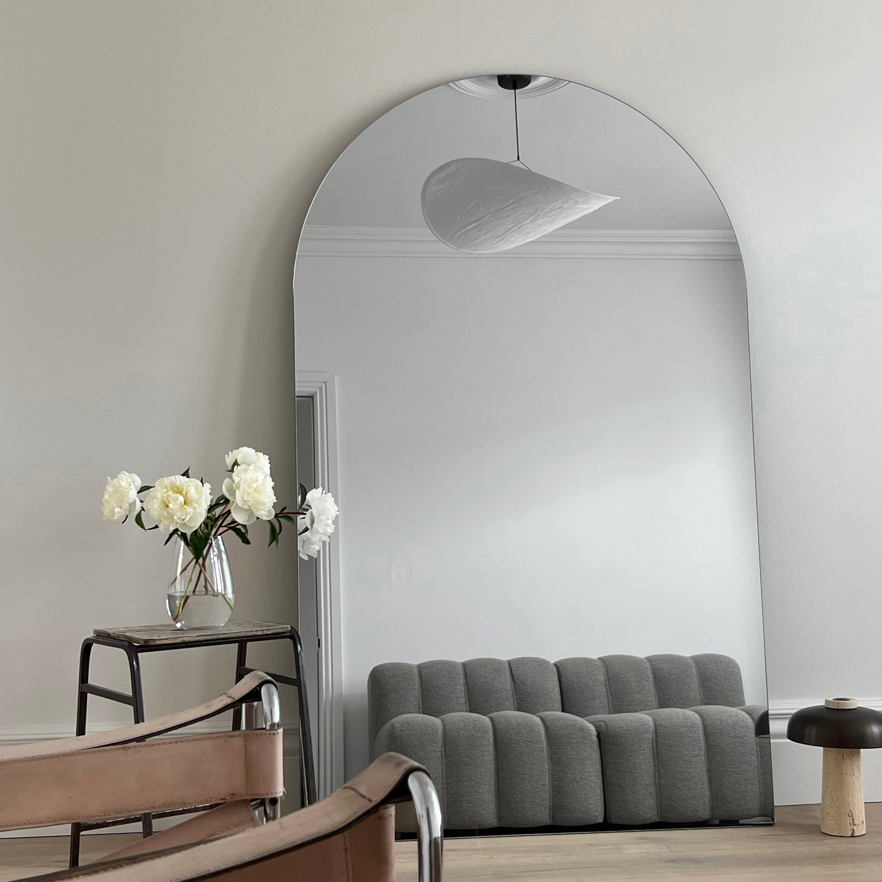 Edge XXL Frameless Arched Wall Mirror - Minimalist Luxury - 179 cm x 110 cm