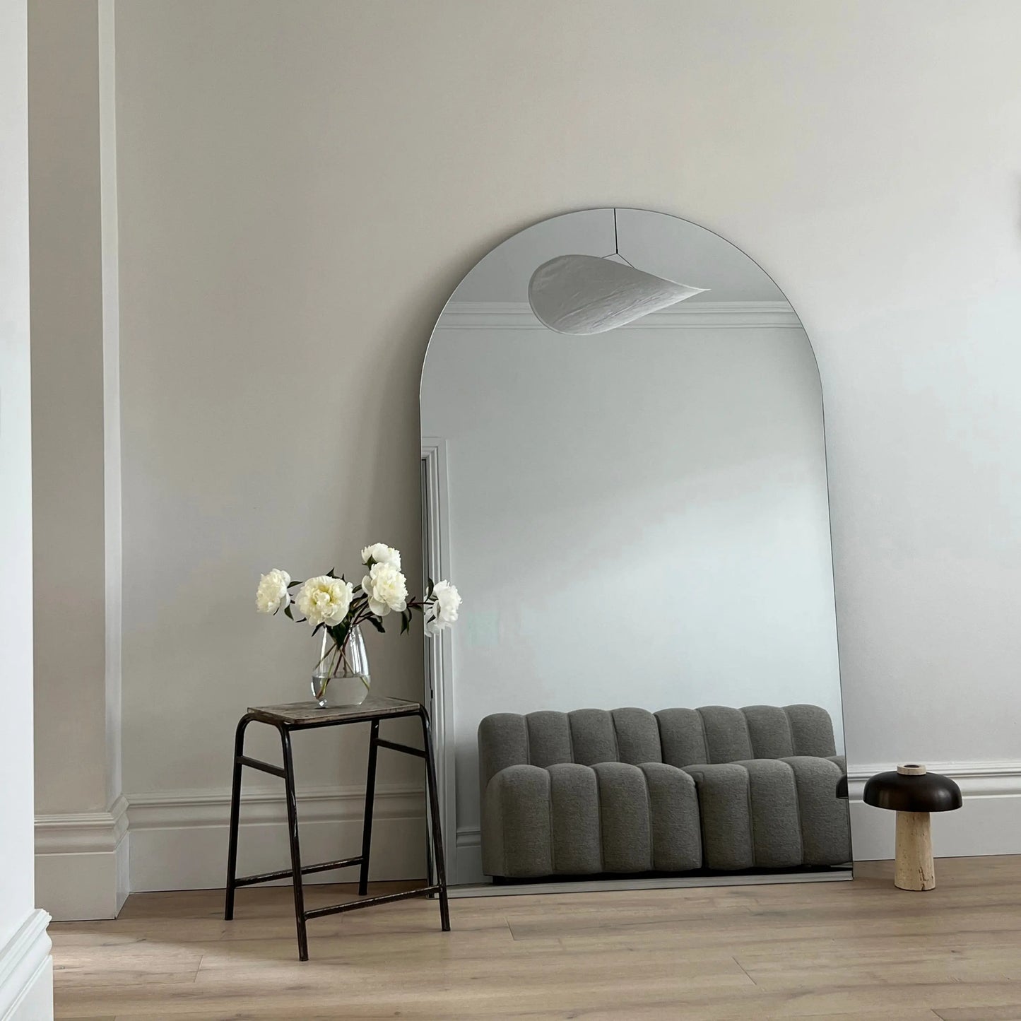 Edge XXL Frameless Arched Wall Mirror - Minimalist Luxury - 179 cm x 110 cm Spiegel Weltt