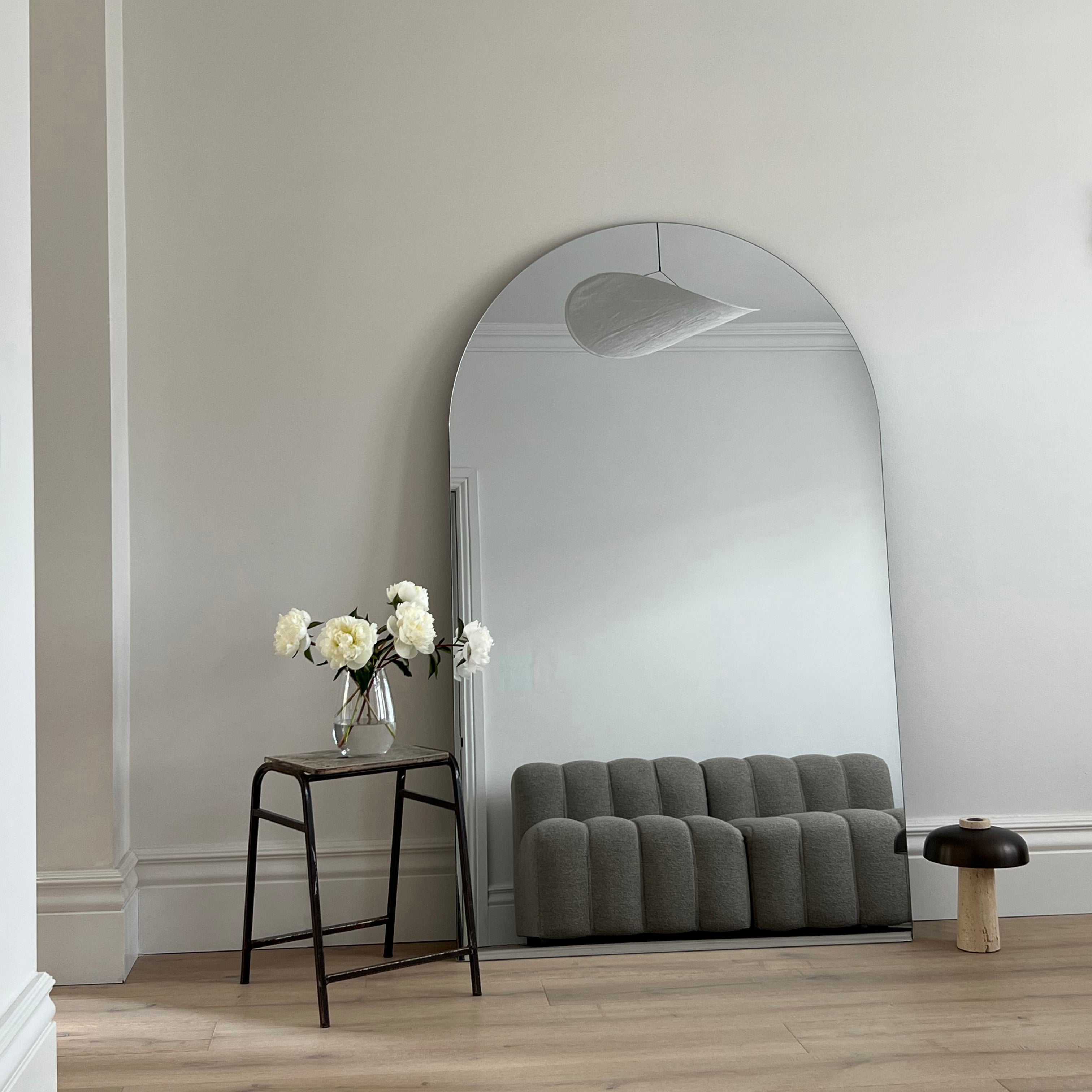 Edge XXL Frameless Arched Wall Mirror - Minimalist Luxury - 179 cm x 110 cm