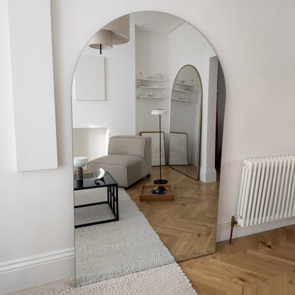 Edge XXL Frameless Arched Wall Mirror - Minimalist Luxury - 179 cm x 110 cm Spiegel Weltt