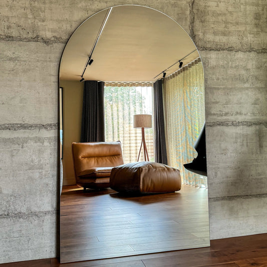 Edge XXL Frameless Arched Wall Mirror - Minimalist Luxury - 179 cm x 110 cm Spiegel Weltt