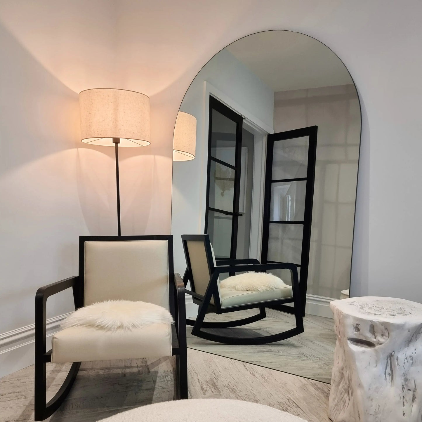 Edge XXL Frameless Arched Wall Mirror - Minimalist Luxury - 179 cm x 110 cm Spiegel Weltt