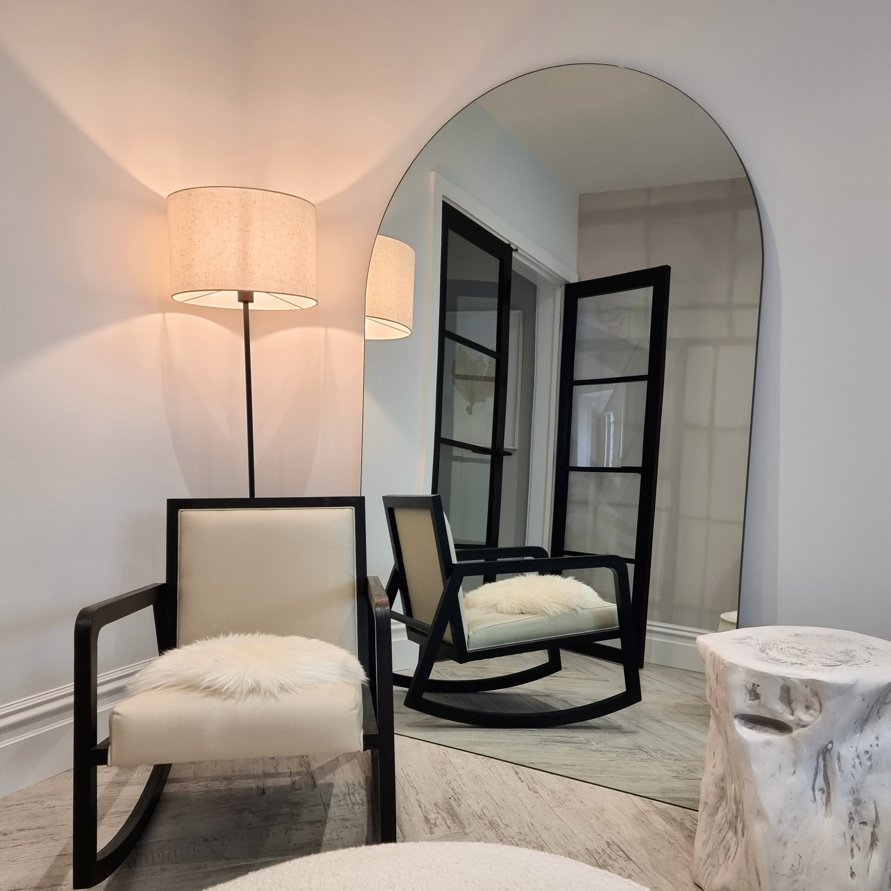 Edge XXL Frameless Arched Wall Mirror - Minimalist Luxury - 179 cm x 110 cm