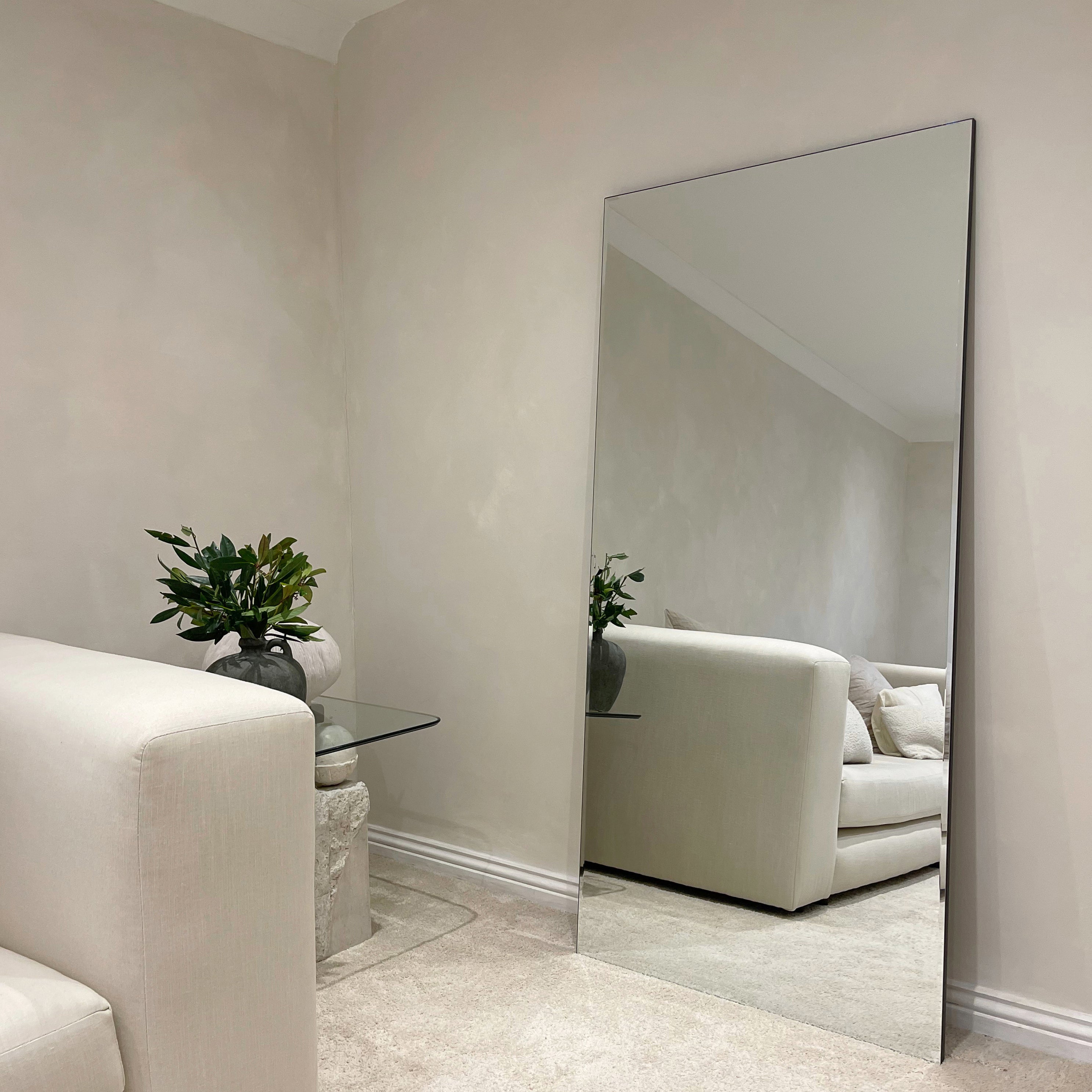 Edge Rectangular Frameless Wall Mirror - Premium Beveled Full-Length Design - 170 x 80 cm