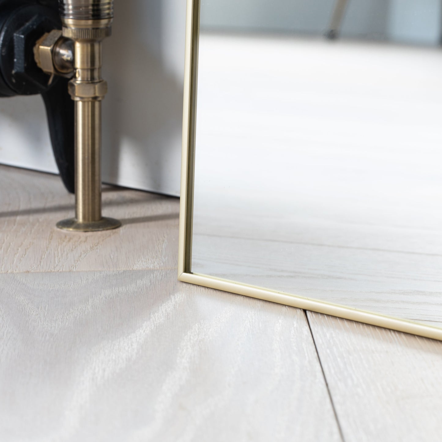 Aura Gold Loft Mirror | 200cm x 100cm - Industrial Chic Design Mirrorum