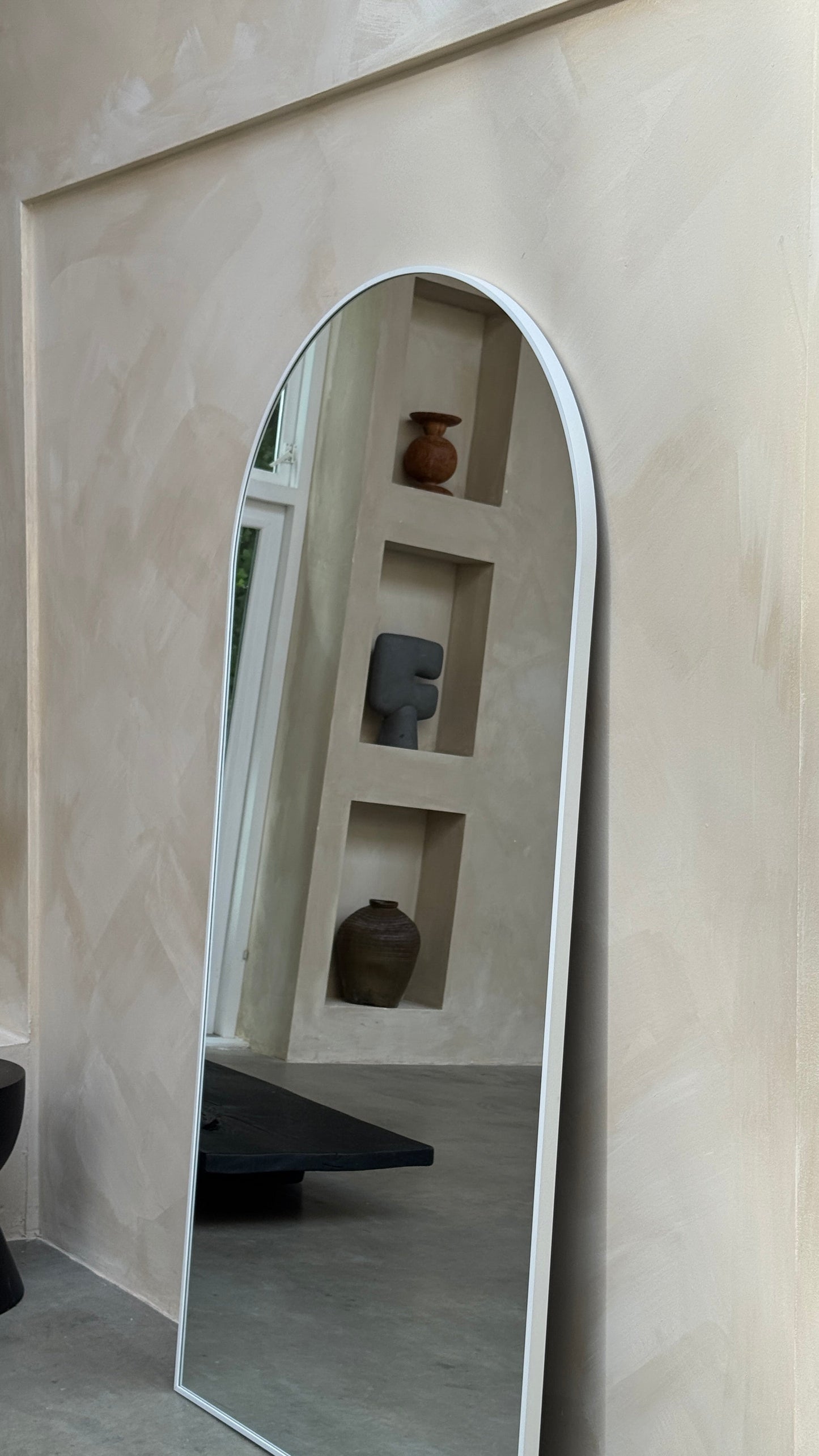 Moon Loft Rectangular Mirror - Industrial and Chic Style - 200cm x 100cm White Mirrorum