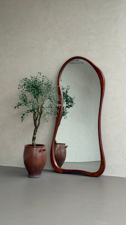 Mira Walnut Organic Wood Floor Mirror – 200 x 100 cm Mirrorum