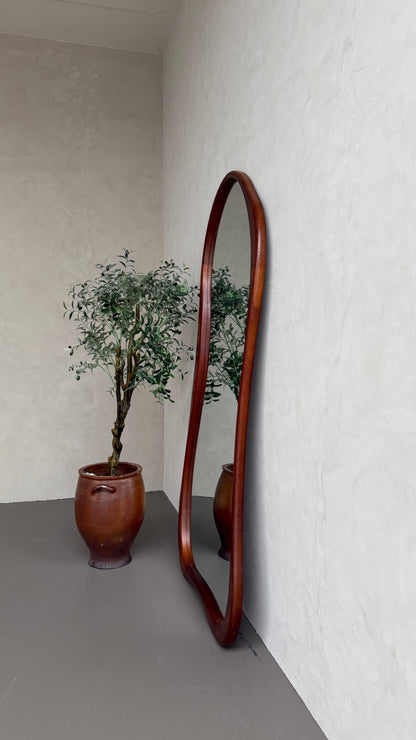 Mira Walnut Organic Wood Floor Mirror – 200 x 100 cm Mirrorum