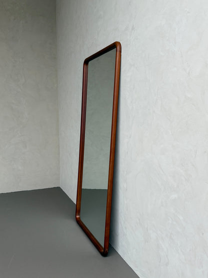 Elin Walnut – Rectangular Solid Wood Floor Mirror 200 x 100 cm Mirrorum