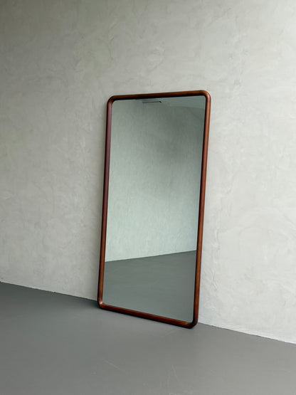 Elin Walnut – Rectangular Solid Wood Floor Mirror 200 x 100 cm Mirrorum