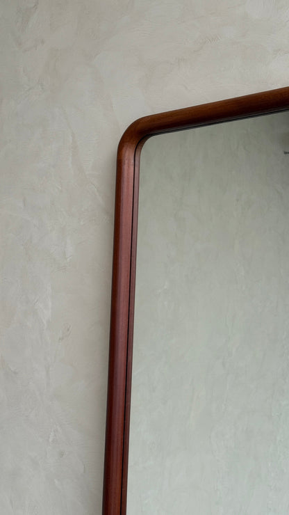 Elin Walnut – Rectangular Solid Wood Floor Mirror 200 x 100 cm Mirrorum