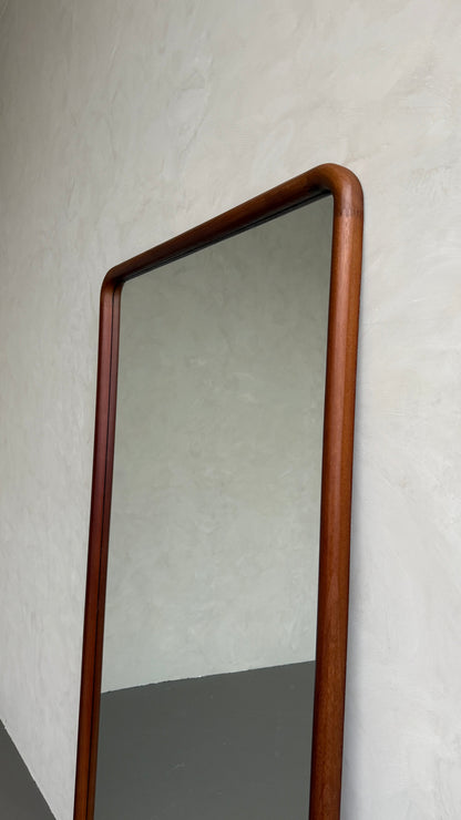 Elin Walnut – Rectangular Solid Wood Floor Mirror 200 x 100 cm Mirrorum