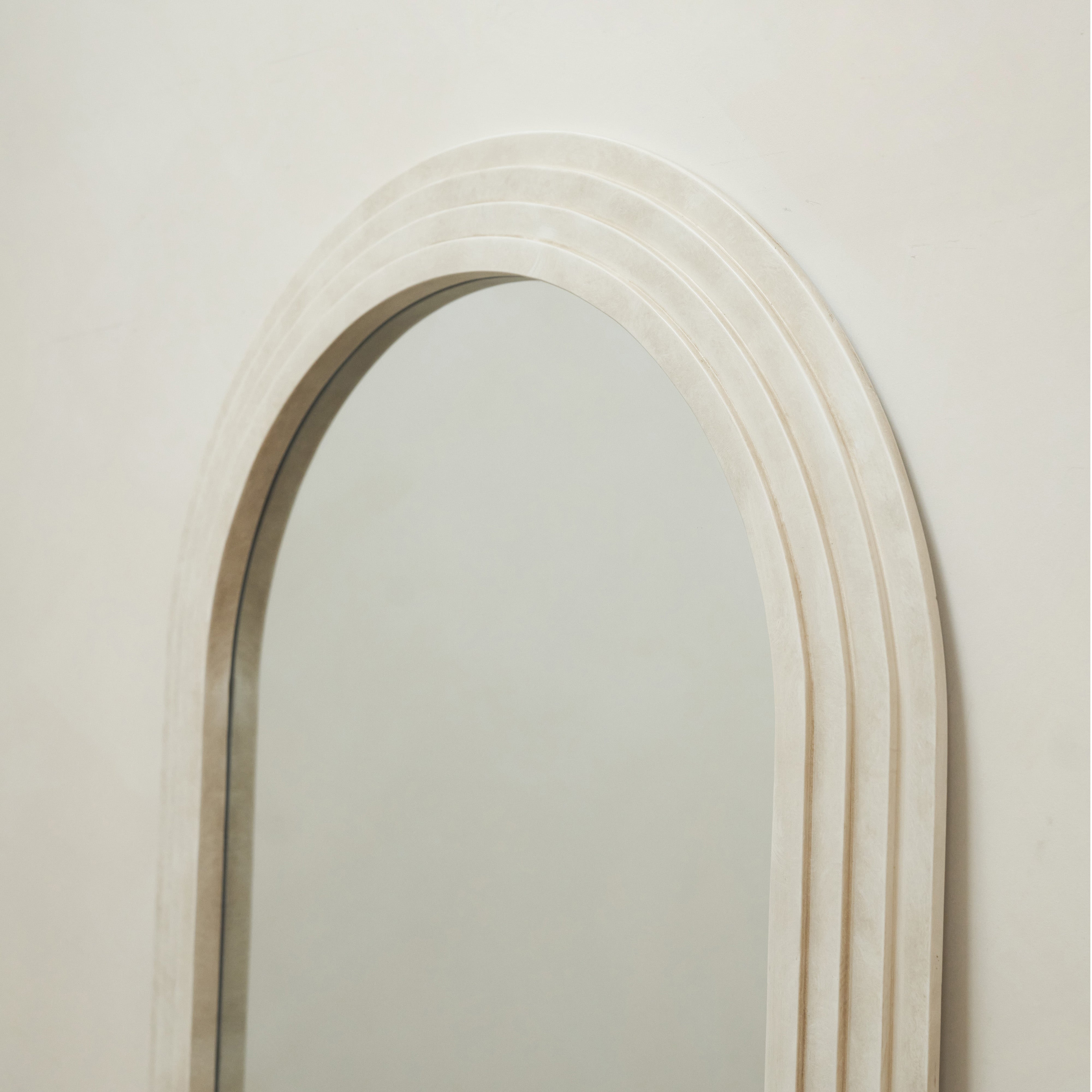 Luciana Arch Mirror - Luxury Concrete Finish Full-Length Arched Mirror (180x80 cm)