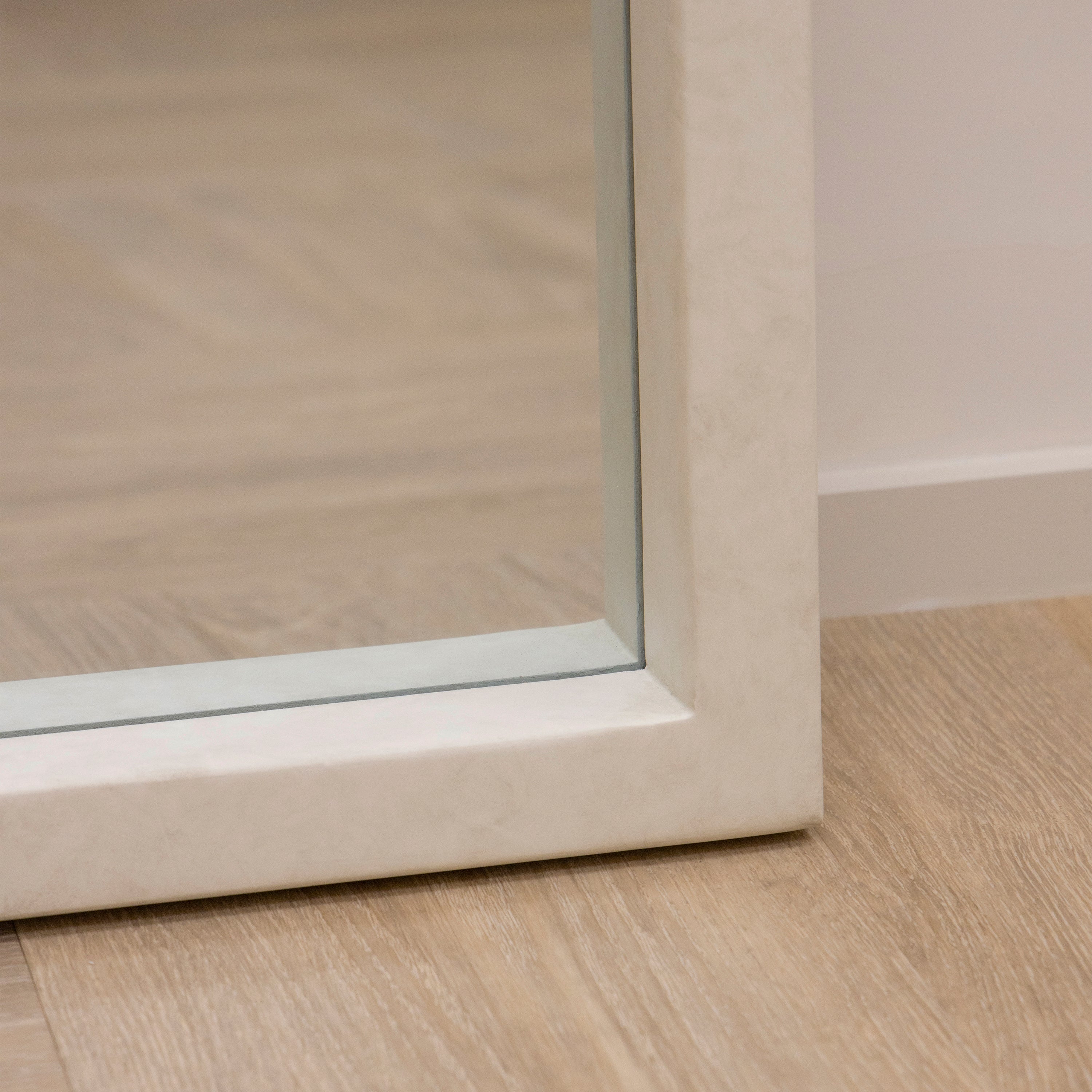 Tamara XL Arched Wall Mirror - Industrial Concrete Finish - 190 x 110 cm