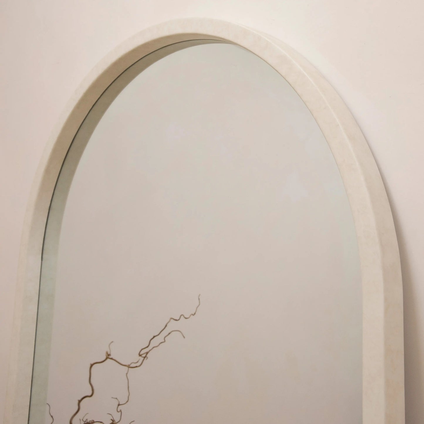 Tamara XL Arched Wall Mirror - Industrial Concrete Finish - 190 x 110 cm Spiegel Weltt