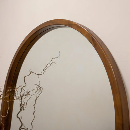 Tamara Arch Full-Length Solid Wood Mirror - Walnut Finish, 190 x 110 cm Spiegel Weltt