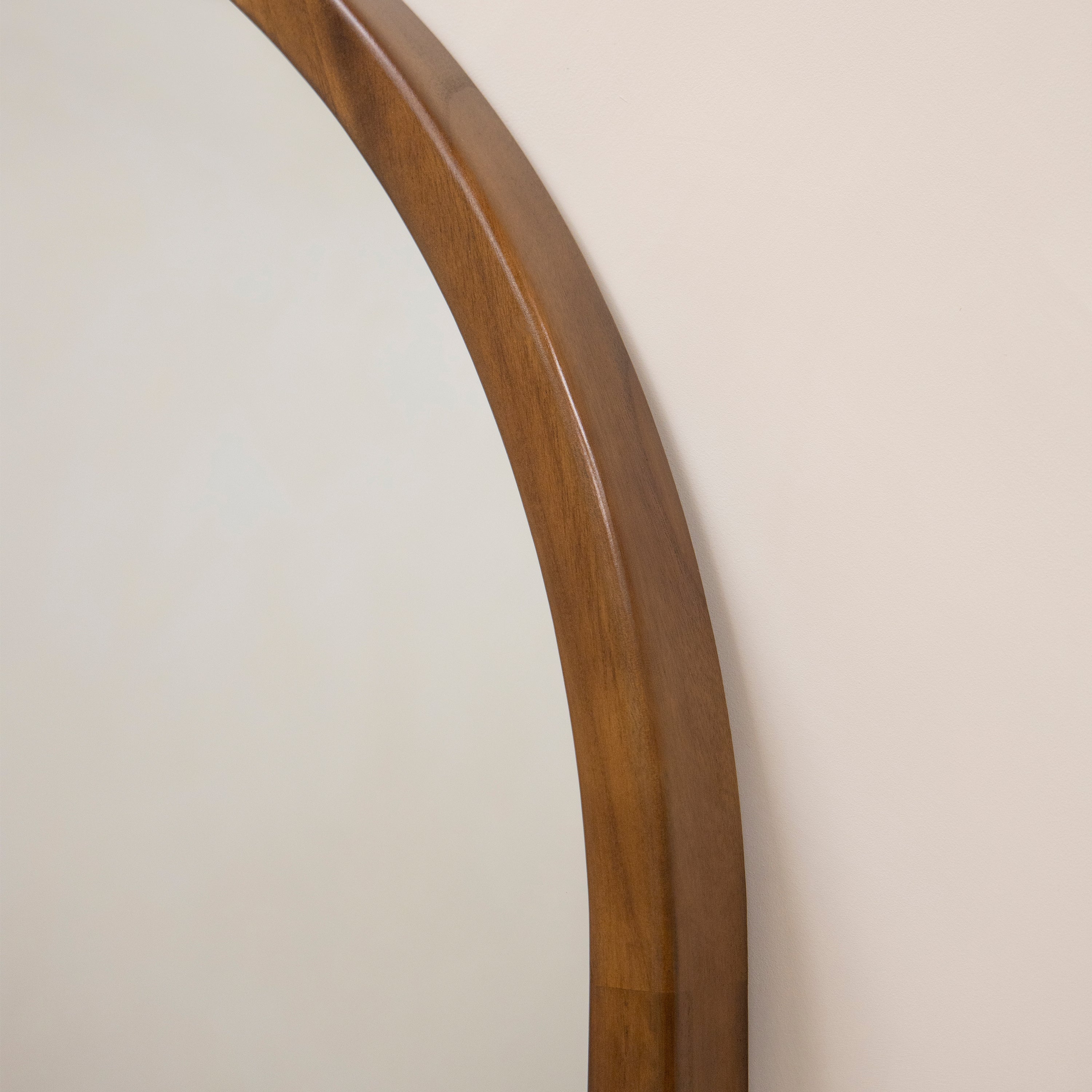 Tamara Arch Full-Length Solid Wood Mirror - Walnut Finish, 190 x 110 cm