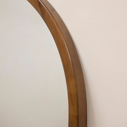 Tamara Arch Full-Length Solid Wood Mirror - Walnut Finish, 190 x 110 cm Spiegel Weltt