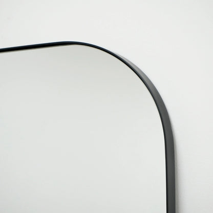 Theo XXL Arched Floor Mirror - Matte Black Metal Frame - 200 x 120 cm Spiegel Weltt