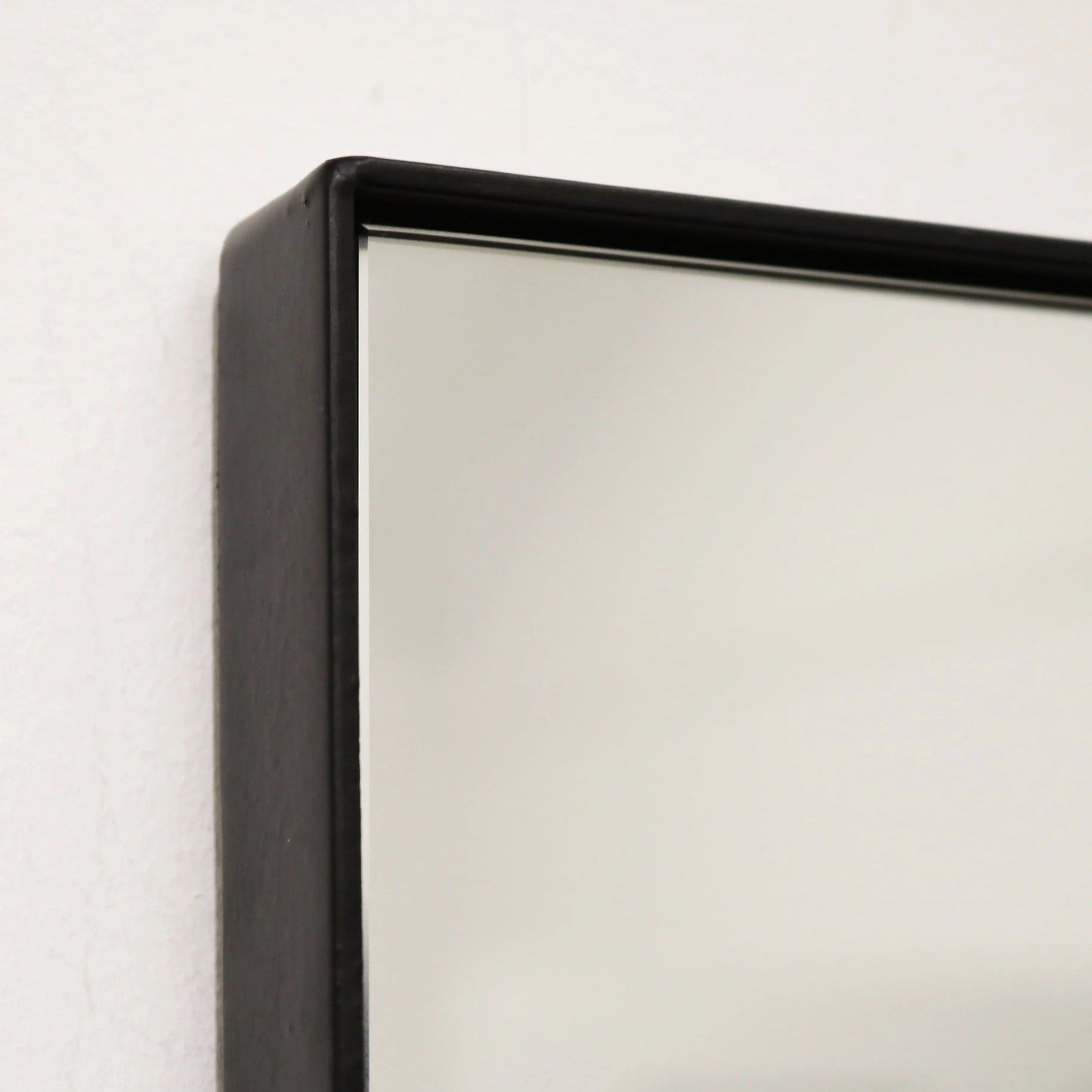 Theo Full-Length Rectangular Mirror 179 x 80 cm - Industrial Matte Black Metal Frame Spiegel Weltt
