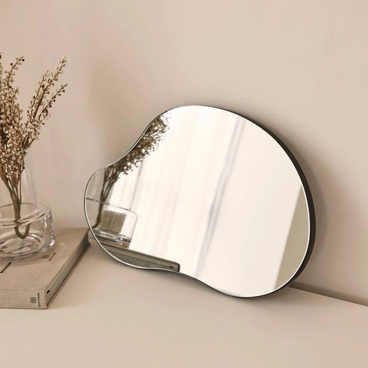 Edge Organic Irregular Wall Mirror - Modern Asymmetrical Frameless Decor - 45 x 30 cm Spiegel Weltt
