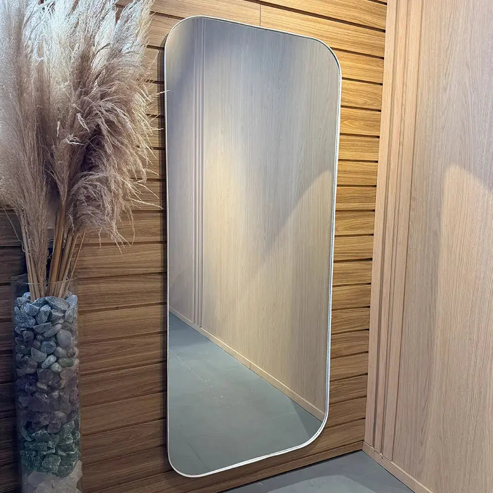 Modern Full-Length Rectangular Mirror - Rounded Edge Design (160 x 70 cm) Mirrorum
