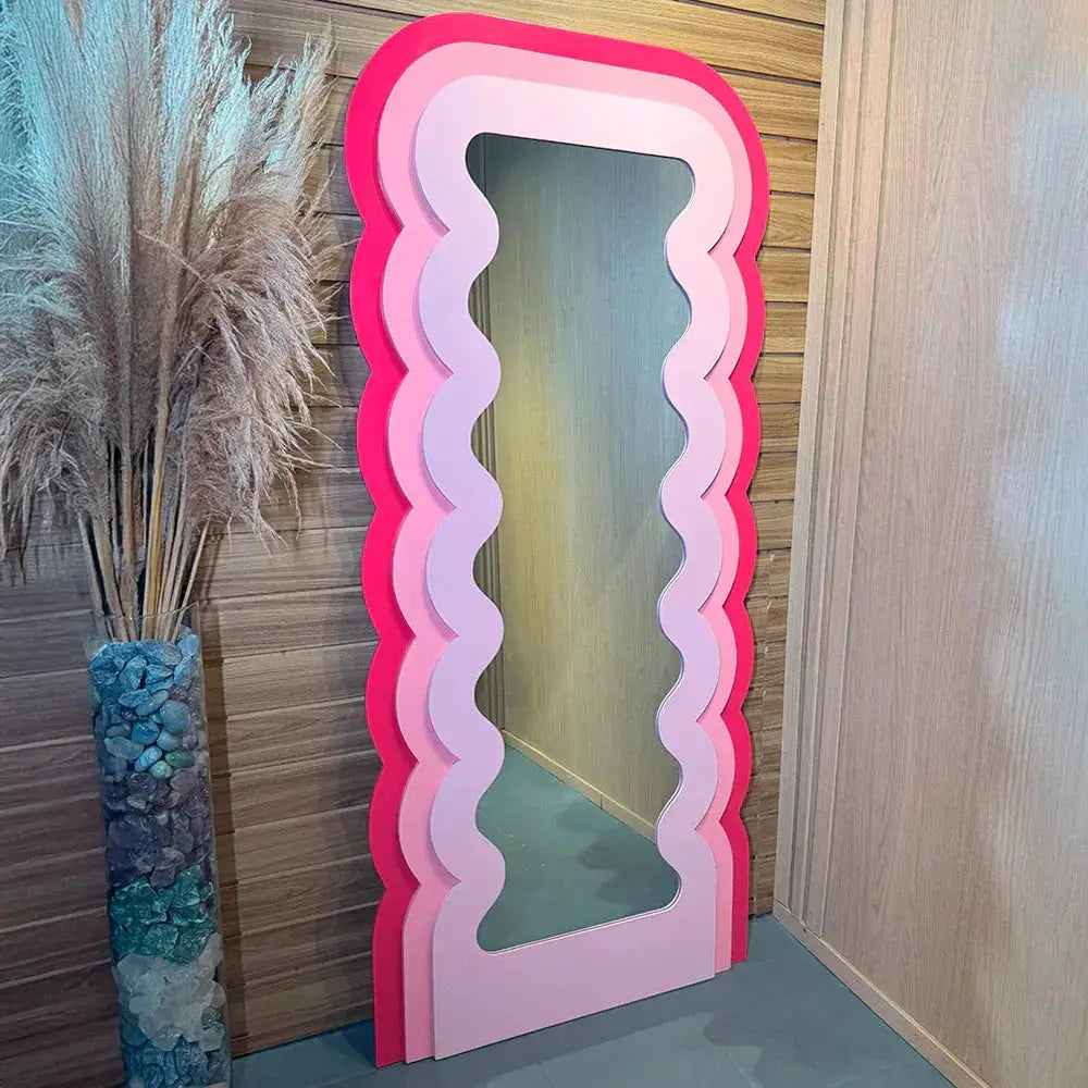 Wavvy Contemporary Wavy Full-Length Mirror - 180x80cm Mirrorum