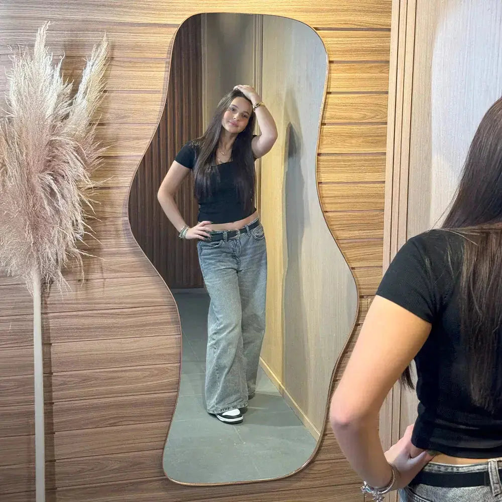 Sérénité Large Rectangular Wall Mirror - 160x80cm Modern Design Mirrorum