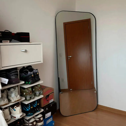 Modern Full-Length Rectangular Mirror - Rounded Edge Design (160 x 70 cm) Mirrorum