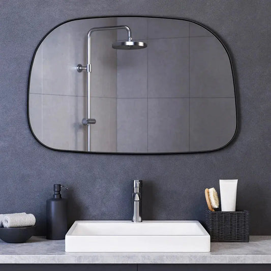 Flow Organic Decorative Wall Mirror - Contemporary Fluid Design (53x73 cm) Mirrorum