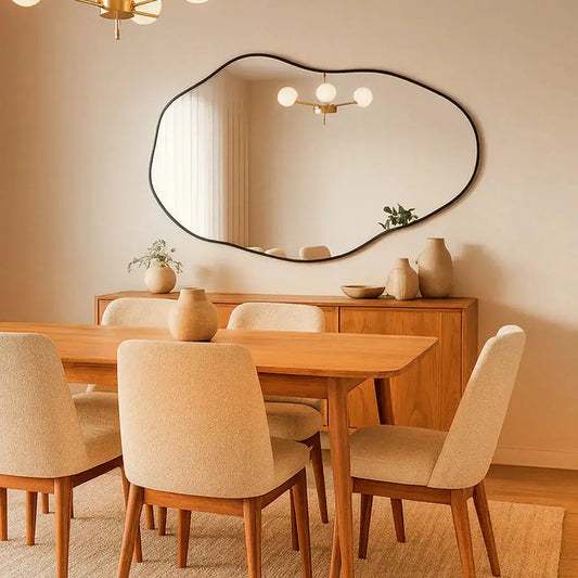 Stone M Organic Wall Mirror - Elegant Irregular Design (110x70cm) Mirrorum