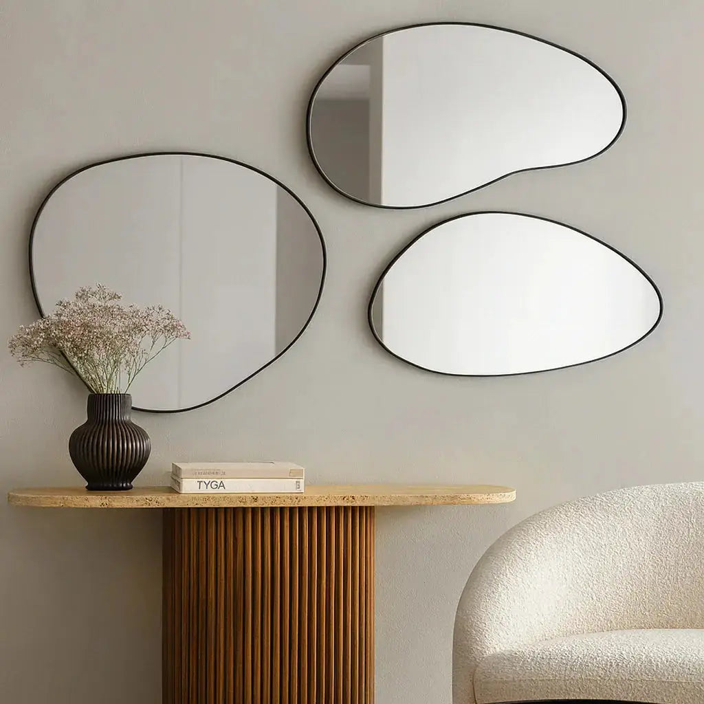 Gouttes II Organic Drop Design Mirror Wall Composition - 180x130cm Mirrorum