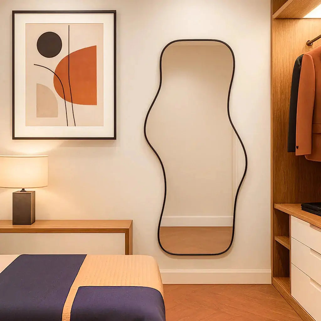 Sérénité Large Rectangular Wall Mirror - 160x80cm Modern Design Mirrorum