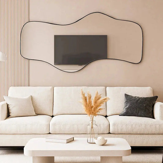 Sérénité Large Rectangular Wall Mirror - 160x80cm Modern Design Mirrorum