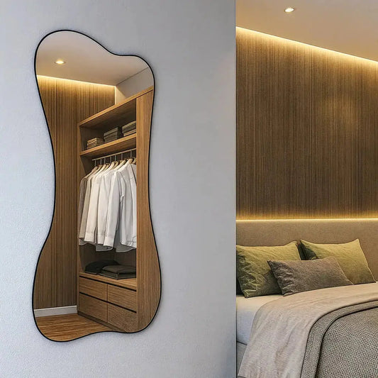 Full-Length Organic Abstract Mirror - Modern 160x70cm Statement Piece Mirrorum