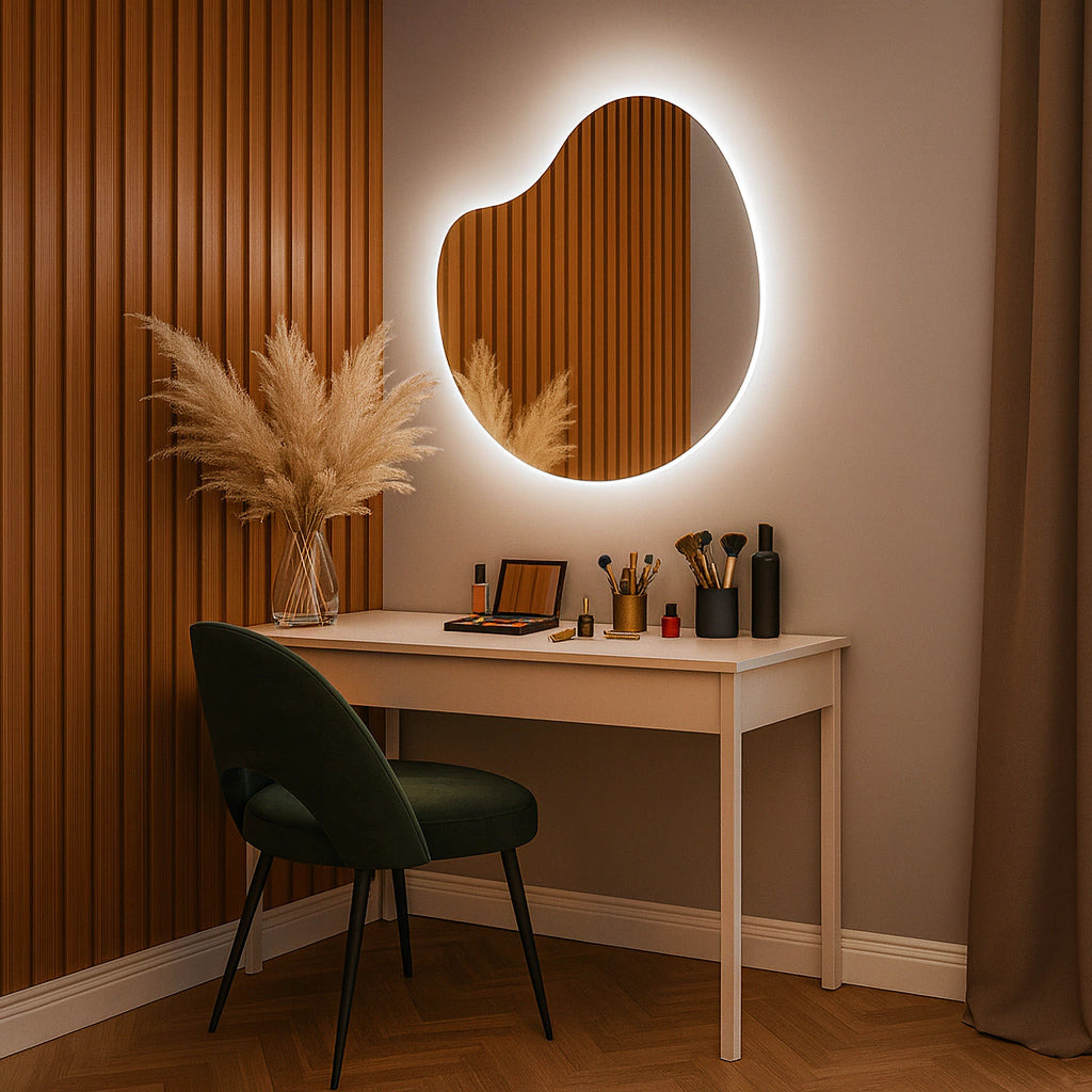 Apple Organic Slim Mirror with LED 60x60cm