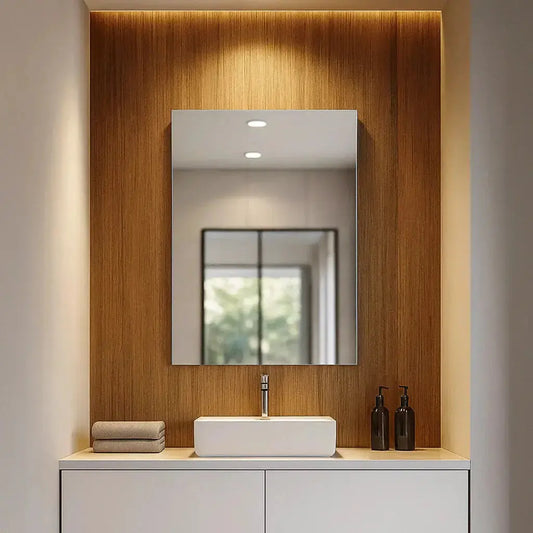 Modern Rectangular Wall-Mounted Mirror - Sleek Minimalist Design Mirrorum