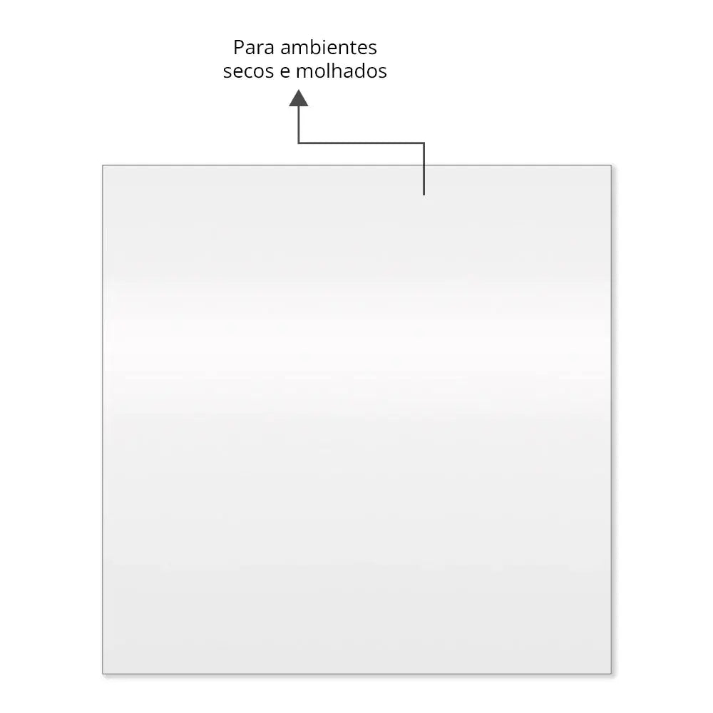 Modern Square Slim LED Mirror - Decorative Bathroom Wall Mirror with Premium Illumination Spiegel Weltt