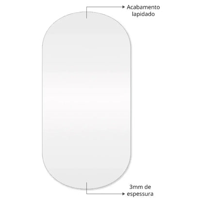 Slim Round Mirror with LED - Elegant and Modern Lighting Spiegel Weltt