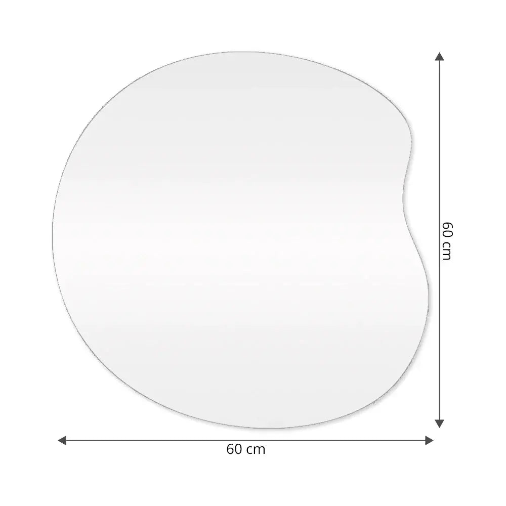 Apple Slim Organic Mirror with LED 60x60cm - Premium Lighting Spiegel Weltt