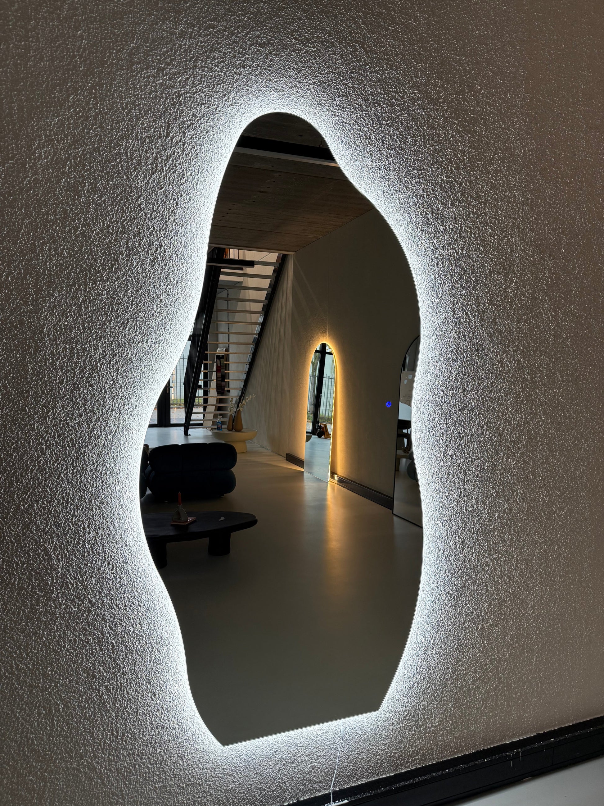 Yves Wall Mirror with Integrated LED Lighting - 200cm x 100cm Mirrorum