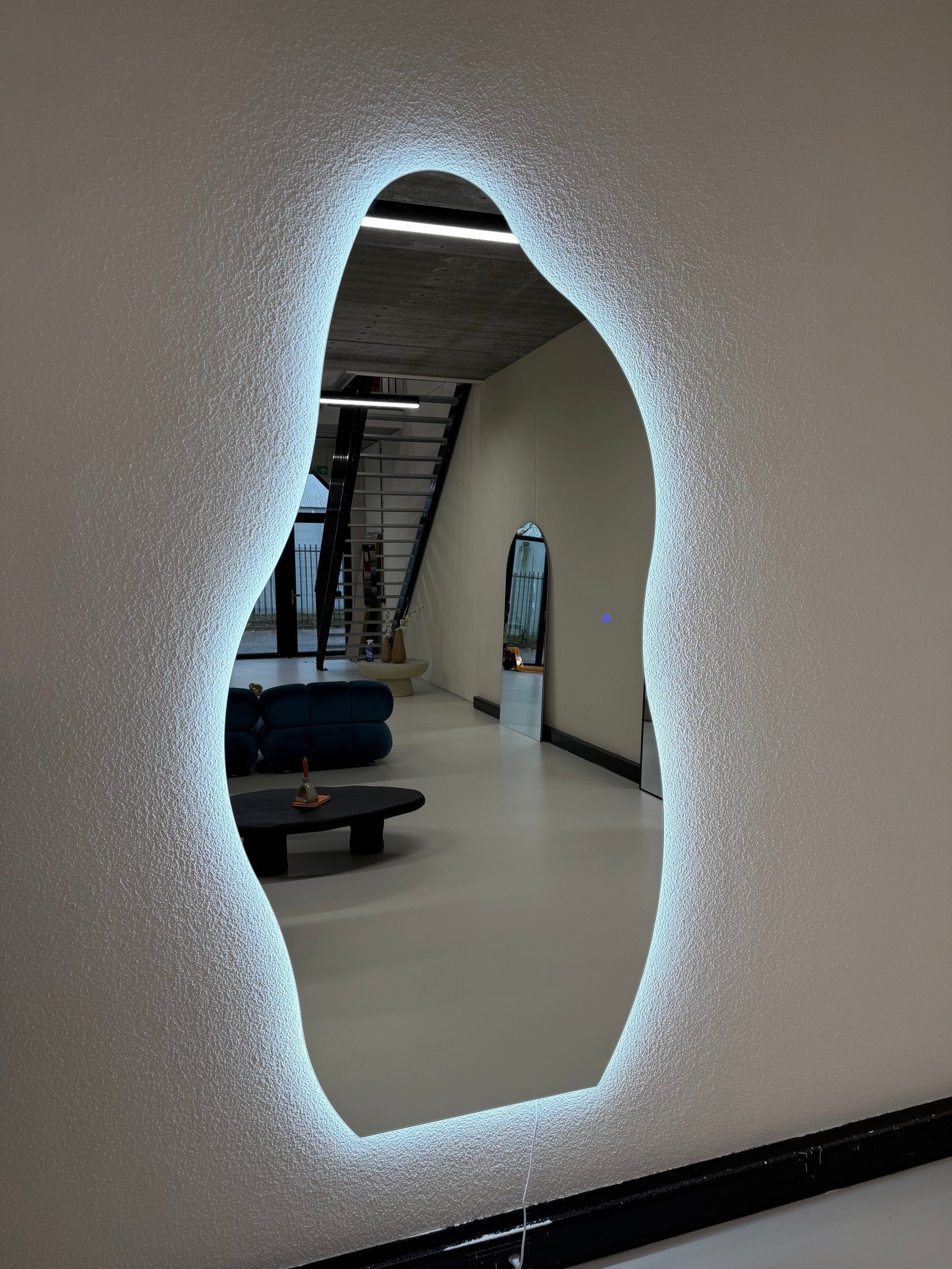 Yves Wall Mirror with Integrated LED Lighting - 200cm x 100cm Mirrorum