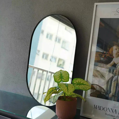 Espelho de Parede Oval Pill - Design Minimalista e Sofisticado Mirrorum