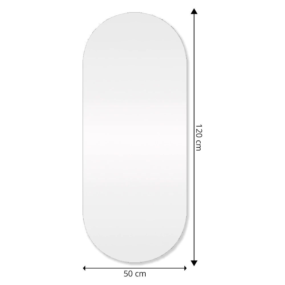 Slim Round Mirror With LED