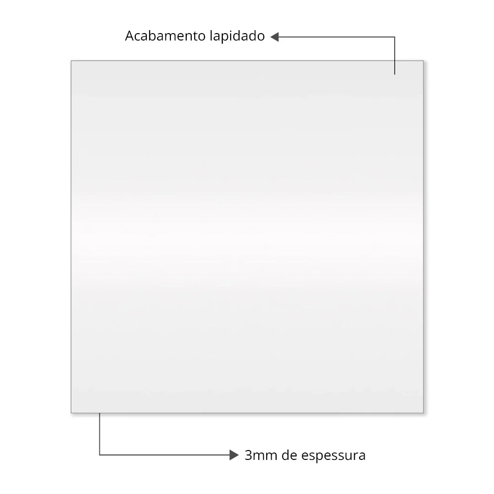 Modern Square Slim LED Mirror - Decorative Bathroom Wall Mirror with Premium Illumination