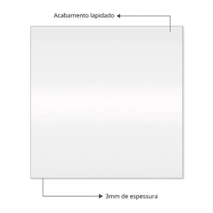 Modern Square Slim LED Mirror - Decorative Bathroom Wall Mirror with Premium Illumination Spiegel Weltt